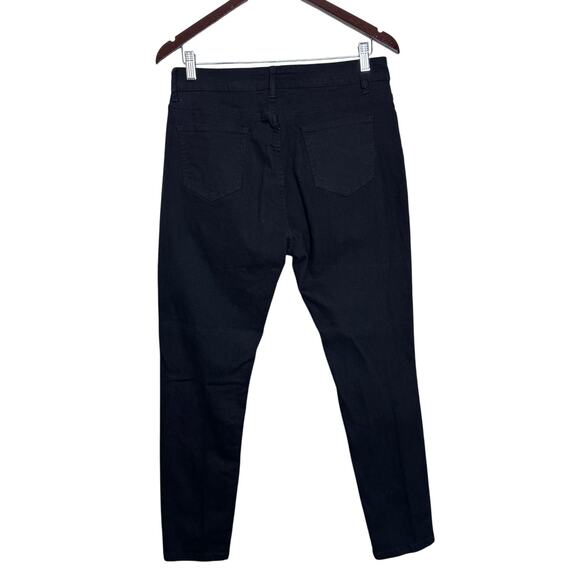 Women's Rocker Size XL Black Distressed Skinny Jeggings - Picture 2 of 11